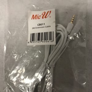 MicW Microphone extension cable 2 m.